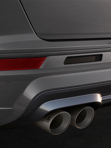 cupra ateca vz edition with a double twin akrapovic exhaust system